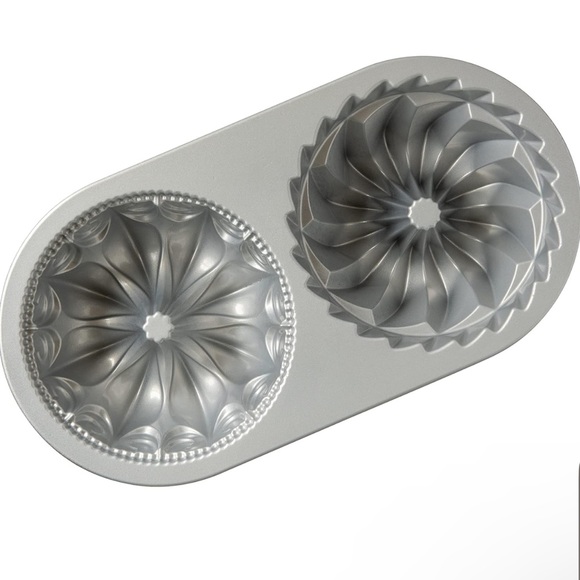 Nordic Ware Kitchen Nwot Nordic Ware Bundt Duet Pan 5 Cup Graphite Poshmark